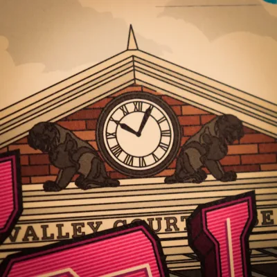 Back to the Future 40th Anniversary Hill Valley Art Print