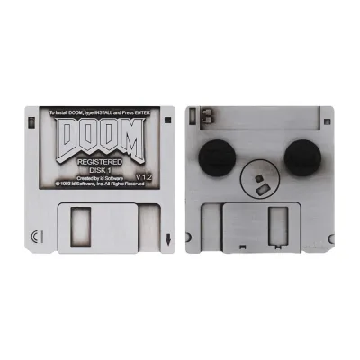 Doom Floppy Disk Pin Badge