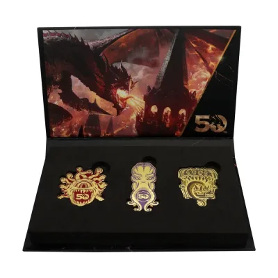 Dungeons & Dragons 50th Anniversary Set of 3 Pin Badges