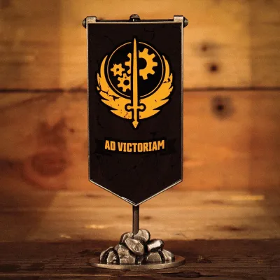 Fallout Limited Edition Brotherhood of Steel Metal Banner