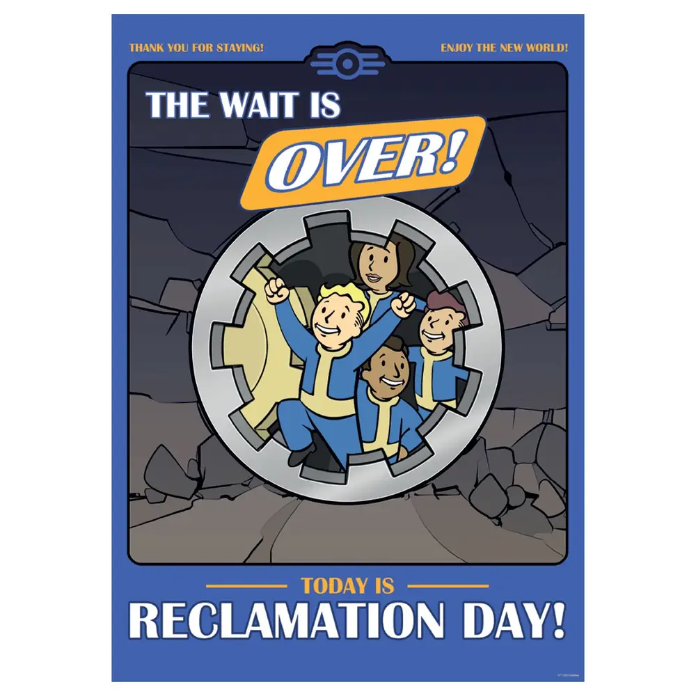 Fallout Reclamation Day A3 Art Print