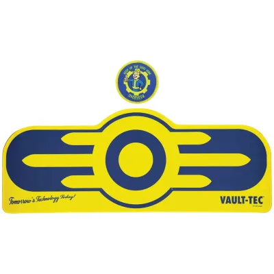 Fallout Vault-Tec XL Desk Pad and Coaster Set