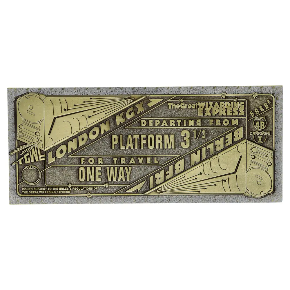 Fantastic Beasts Limited Edition The Great Wizarding Express Limited Edition Train Ticket