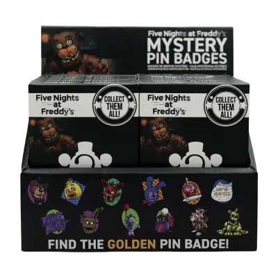 Five Nights at Freddy's Mystery Pin Badge CDU Containing 12 Blind Boxes