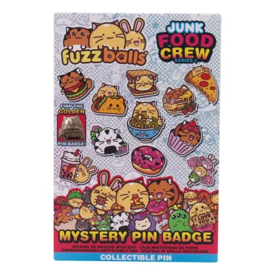 Fuzzballs Mystery Pin Badge CDU Containing 12 Blind Boxes