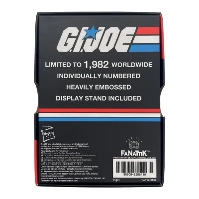 G.I. Joe: A Real American Hero #1 Limited Edition Ingot