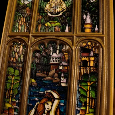 Harry Potter Mermaid Stained Glass Window Resin Plaque