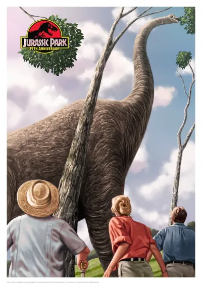 Jurassic Park Limited Edition Art Print - A3