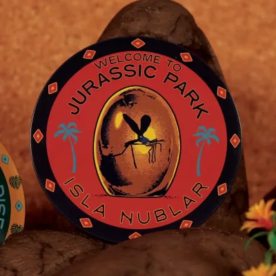 Jurassic Park Printed Metal Drinks Coasters