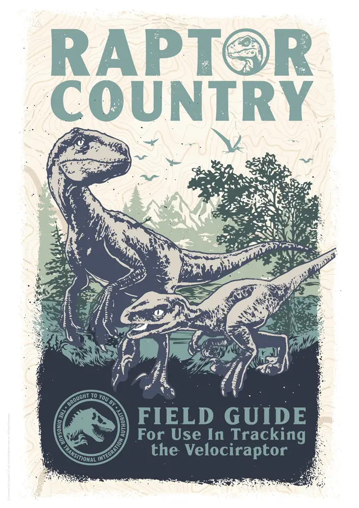 Jurassic World Limited Edition Art Print - Raptor Country