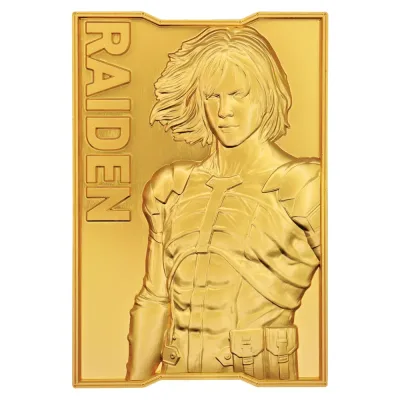 Metal Gear Solid 2 - 24k Gold Plated Raiden Ingot