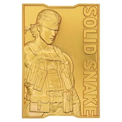 Metal Gear Solid 2 - 24k Gold Plated Snake Ingot