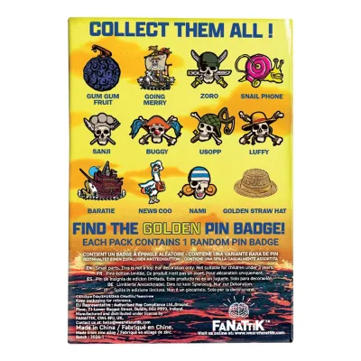 One Piece Mystery Pin Badge CDU Containing 12 Blind Boxes