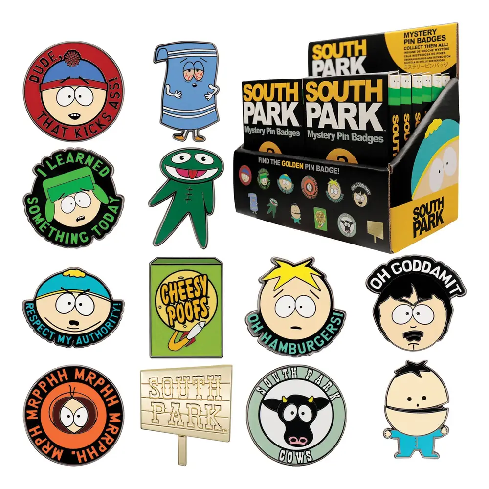 South Park - Mystery Pin Badge CDU Containing 12 Blind Boxes
