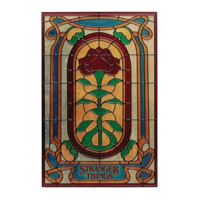 Stranger Things Creel House Stained Glass Window Resin Plaque