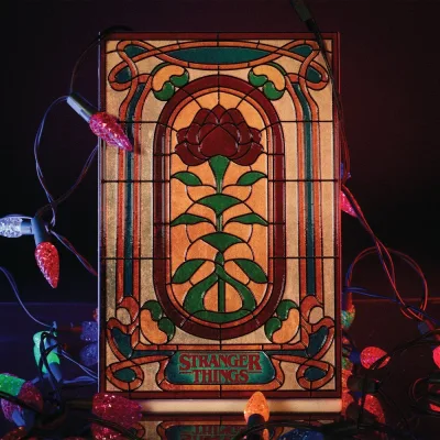 Stranger Things Creel House Stained Glass Window Resin Plaque