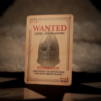 The Elder Scrolls Skyrim Playing Cards CDU Containing 12 Packs