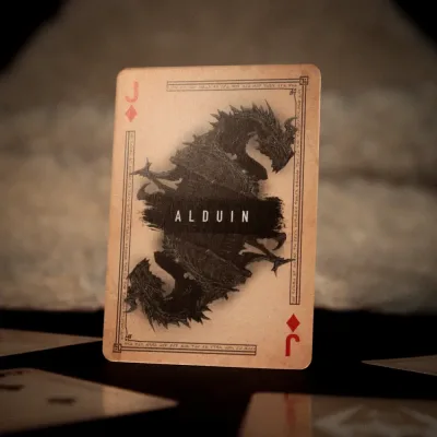 The Elder Scrolls Skyrim Playing Cards CDU Containing 12 Packs