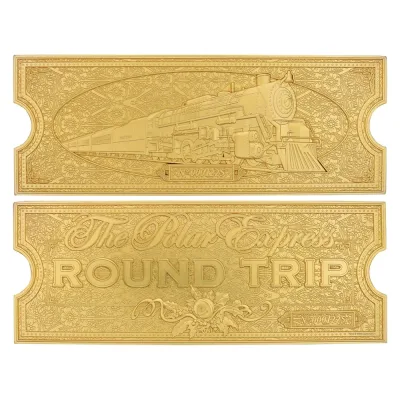 The Polar Express 24k Gold Plated Train Ticket
