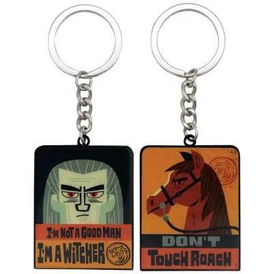 The Witcher and Roach Keyring