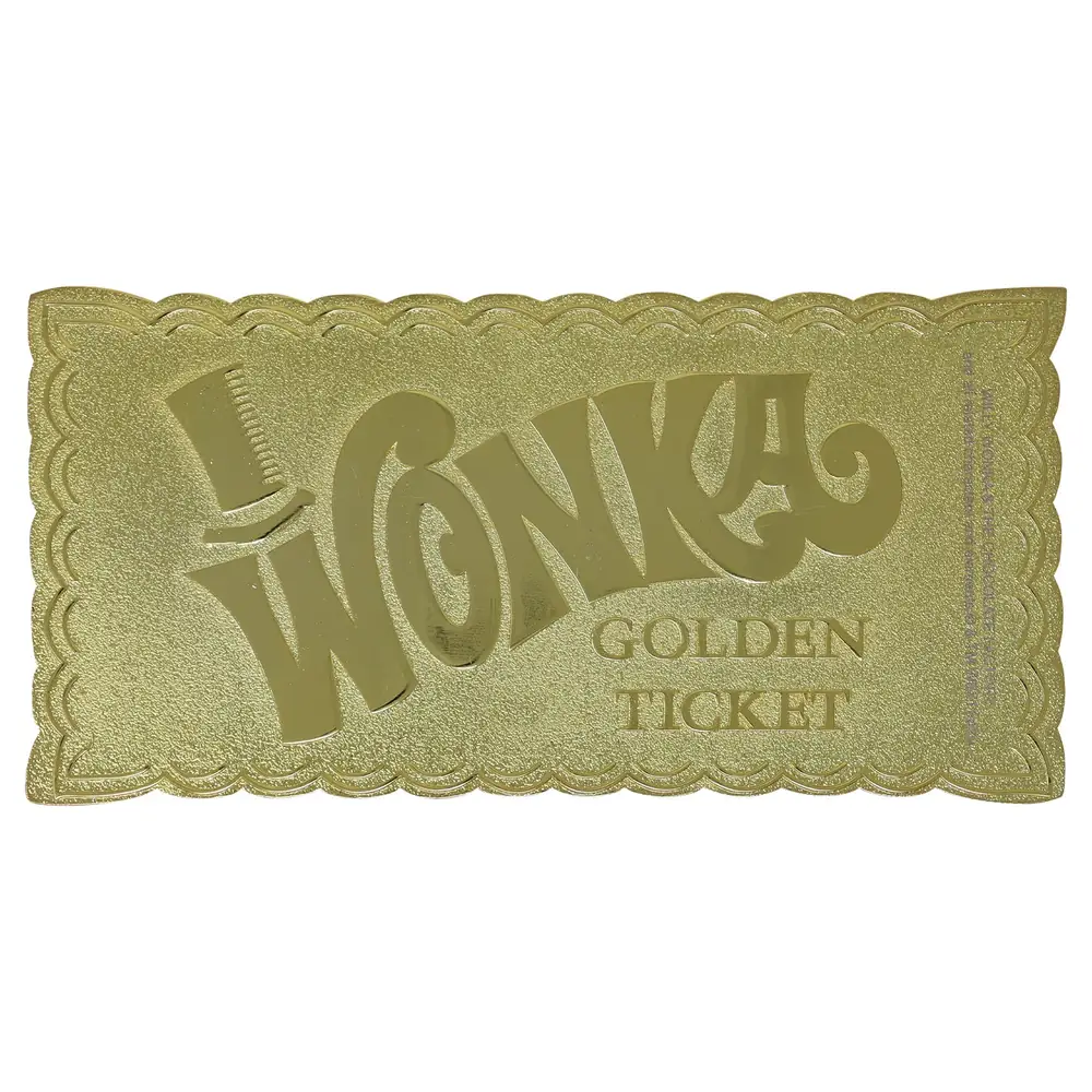 Willy Wonka and the Chocolate Facotry Collector's Edition Replica Golden Ticket