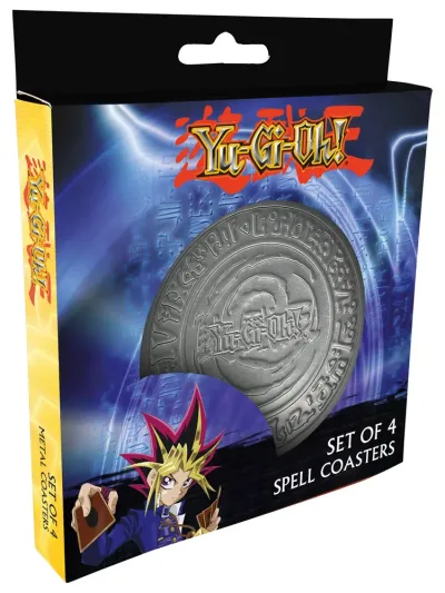 Yu-Gi-Oh! Set of 4 Embossed Metal Coasters