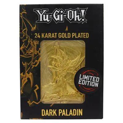 Yu-Gi-Oh! Limited Edition 24k Gold Plated Dark Paladin Metal Card
