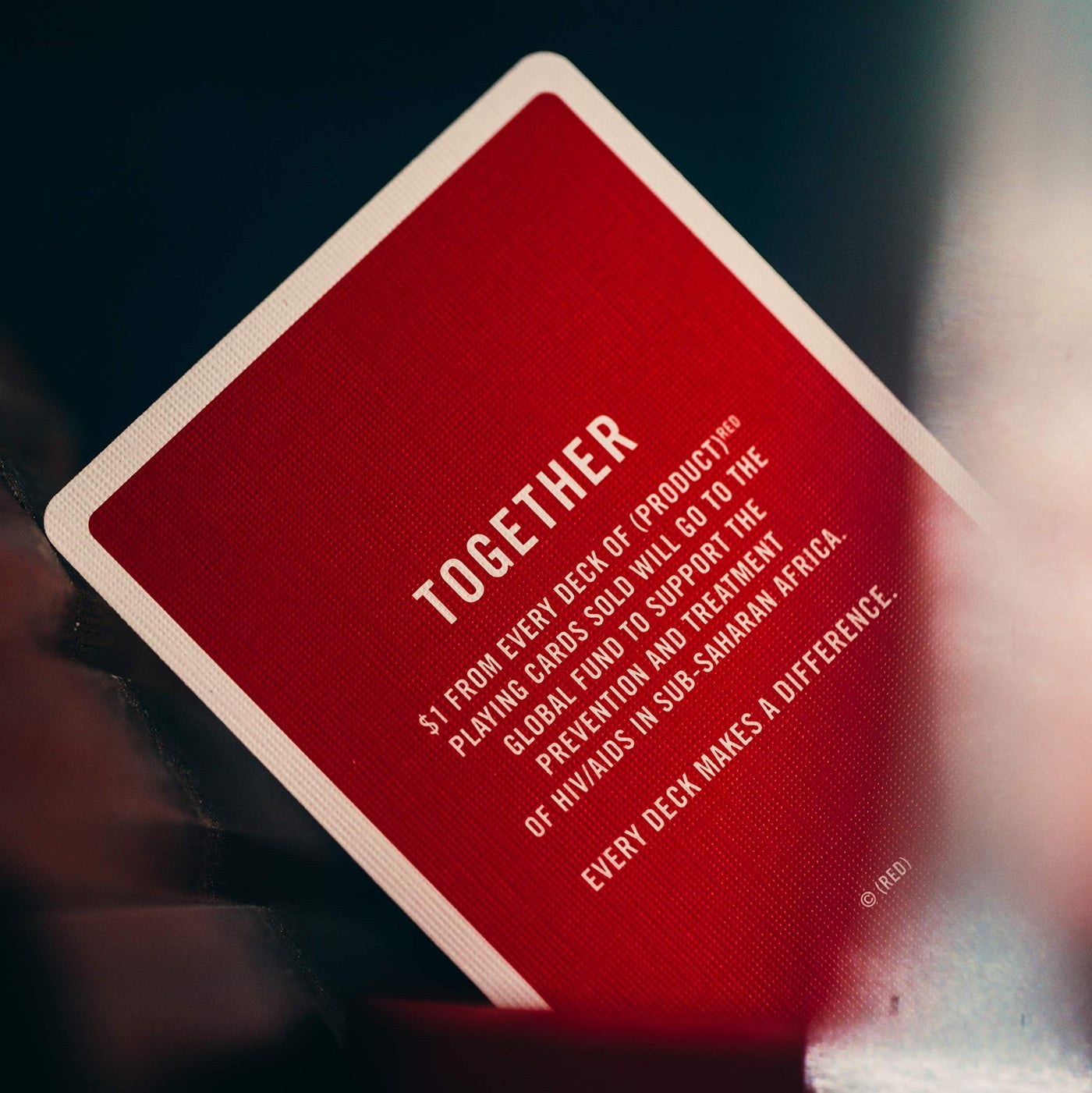 Product(RED) Playing Cards