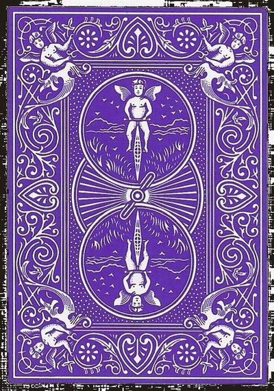 Bicycle Rider Back Playing Cards - Purple