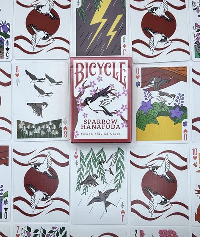 Sparrow Hanafuda Playing Cards