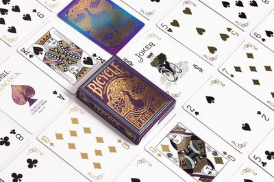 Peacock Playing Cards - Purple