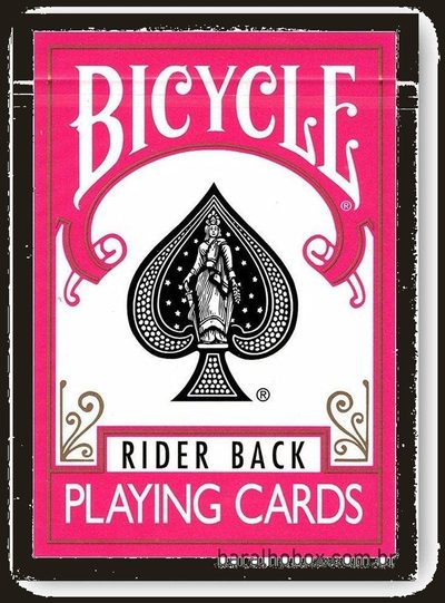 Bicycle Rider Back Playing Cards - Fuchsia