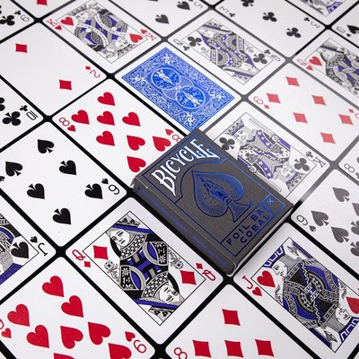 Metalluxe Playing Cards - Grey and Cobalt Blue