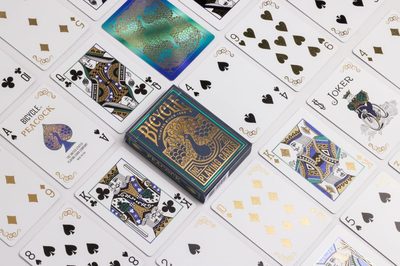 Peacock Playing Cards - Green