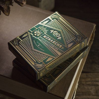Green Monarch Playing Cards