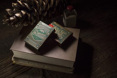 Green Monarch Playing Cards